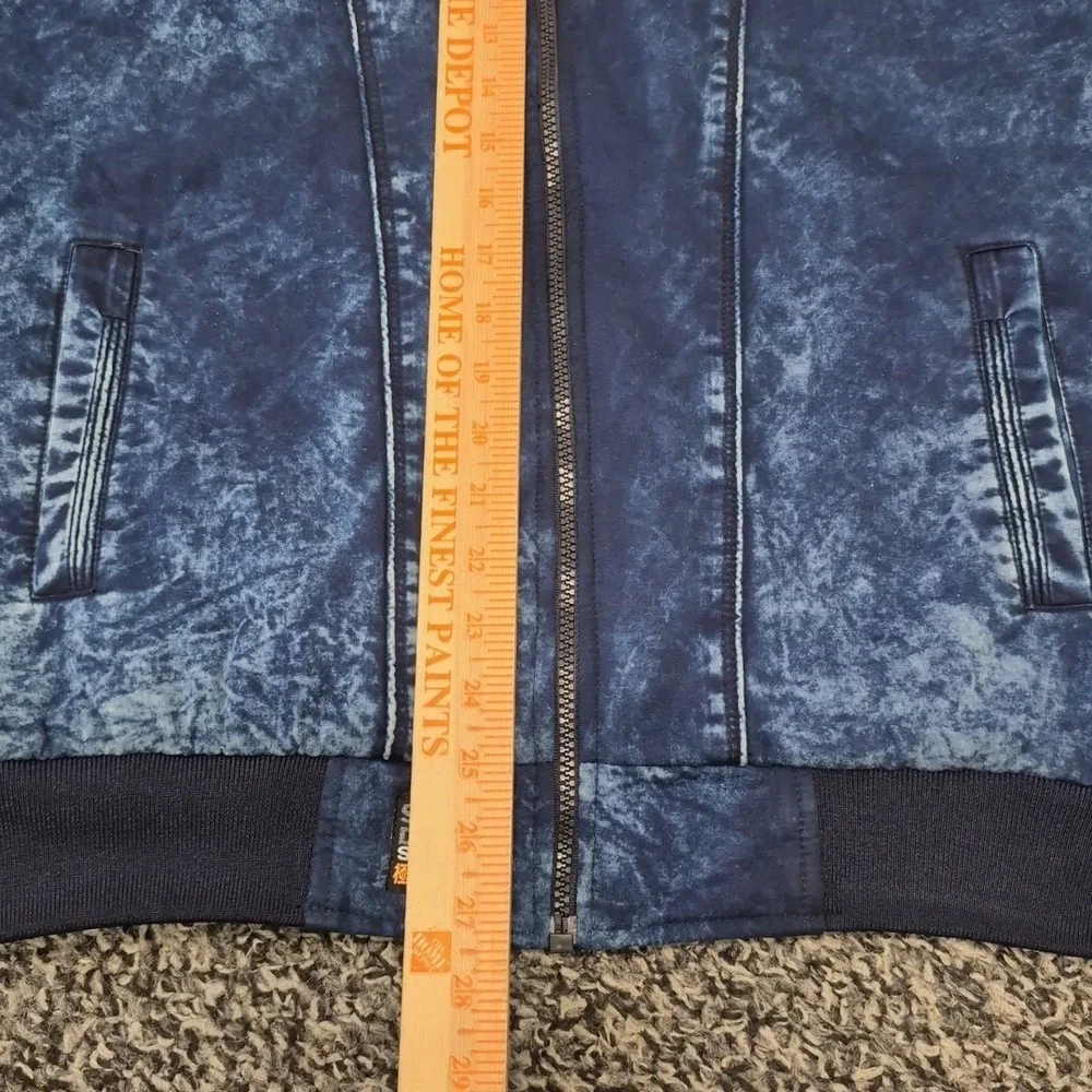 Superdry Sport Denim Jacket Mens Large Blue Full Zip‎